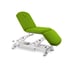Electric stretcher: three bodies, armchair type, with three motors, negative reclining backrest, face cap and retractable wheels - stretcher measures: 62cm x 184cm - Reference: CE-2339-R.62