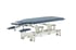 Guth Coinfycare Electric Stretcher: Two Sections, Triple Motor, Ergonomic Design and Maximum Professional Comfort - Without safety lock: Blue with white structure - Reference: EL022.1.A10.SH.WF