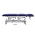 Nott Coinfycare Electric Table: Five Sections, Triple Motor, Folding Armrests and PU Upholstery for Aesthetics and Physiotherapy - Without safety lock: Blue with white structure - Reference: EL05.2.A10.SH.WF