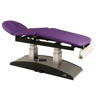 Ecopostural electric stretcher: Vertical electric lift with two columns, three bodies and semicircular headboard (62 x 200cm)