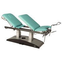 Ecopostural electric stretcher: Specialized in gynecology and examination, with stirrups and three bodies (62x200 cm)