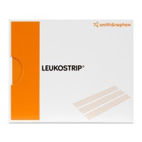 Leukostrip 6.4 mm x 102 mm: porous adhesive strips for wound closure (box of 50 sachets of five strips -250 units-)