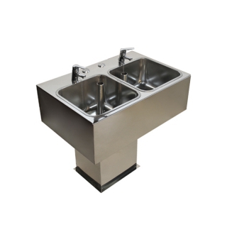 Lower extremity contrast baths with thermometer