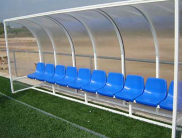 Five-person substitute bench