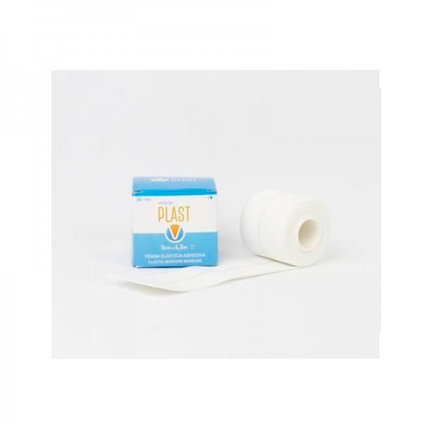 Vendari Plast 5cm x 4.5 meters: cotton adhesive elastic bandage (UNIT)
