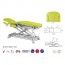 Ecopostural electric stretcher: Scissor lift, gray and multifunctional structure