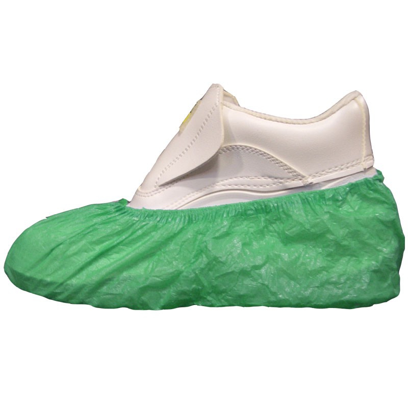 Shoe covers rough polyethylene shoes with ce certificate green or
