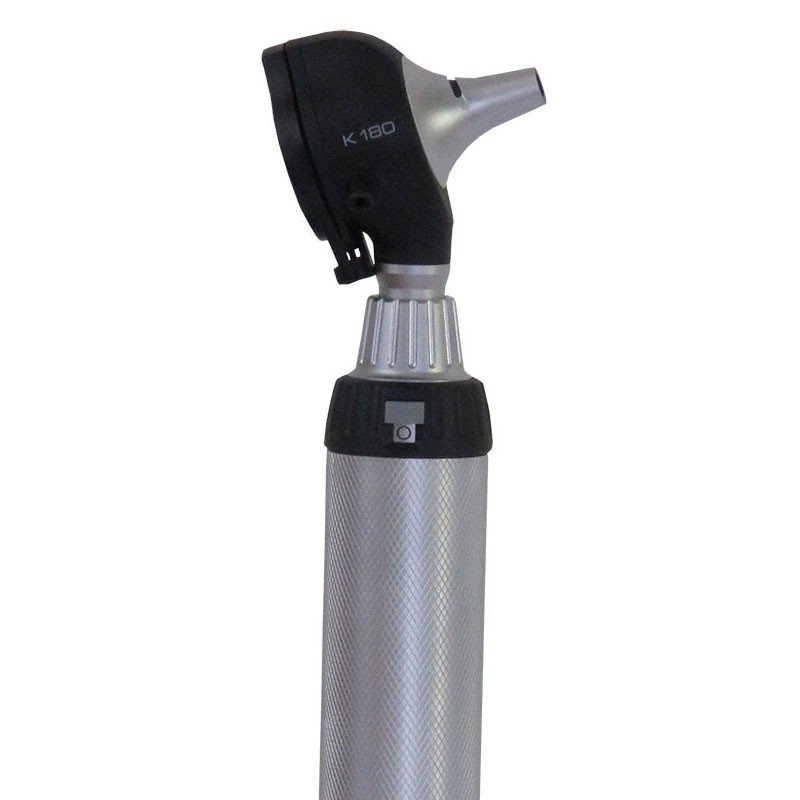 Heine k 180 otoscope with battery handle in soft case with 4 speculums