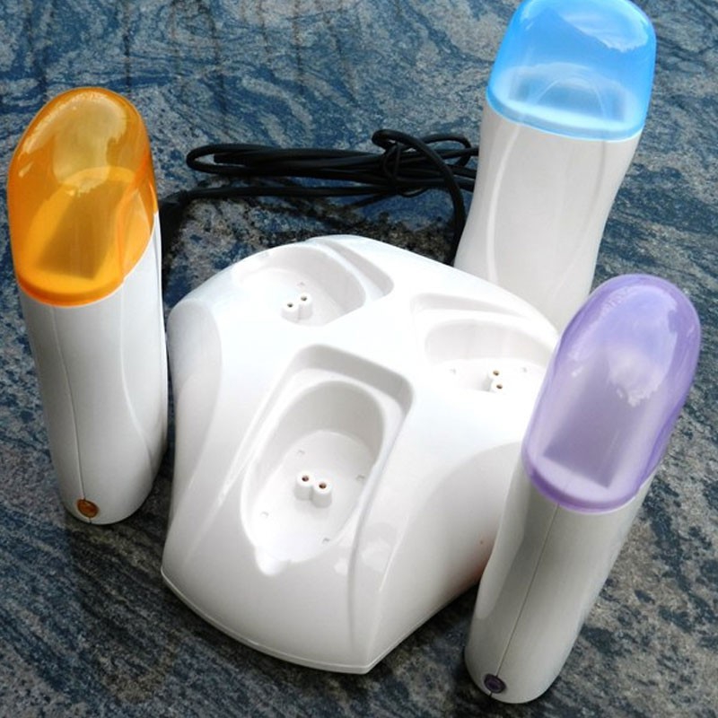 Tripleroller wax heater Hair removal Aesthetics apparatus, beauty