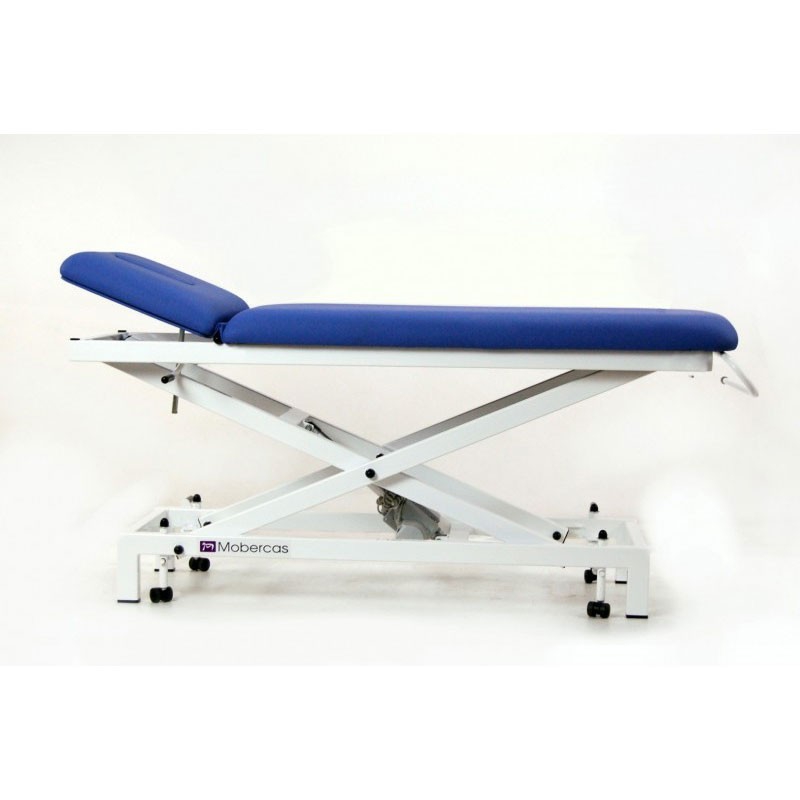 Electric stretcher for pediatrics two bodies, with straight rise