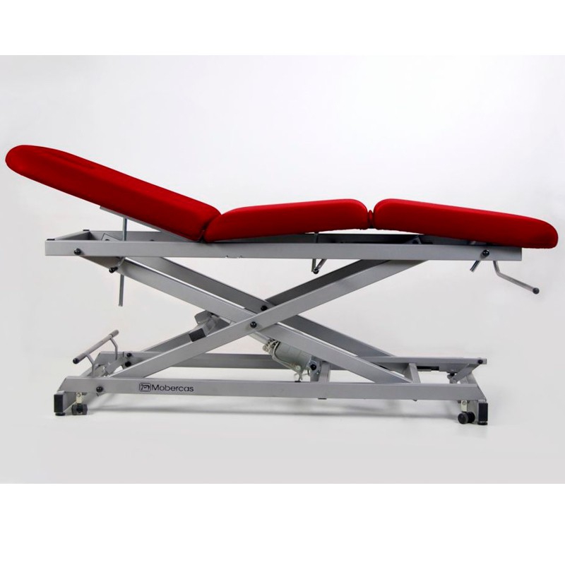 3section electric stretcher, adjustable height and opening armrests on