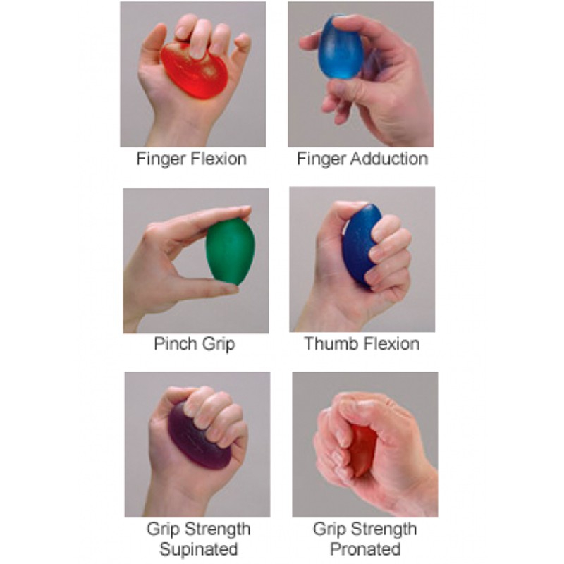 Theraband eggsercizer eggs rehabilitation of hands, fingers, wrists