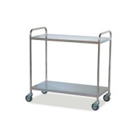 Clean clothes cart with fixed shelves and swivel wheels (Two models available)