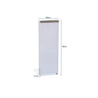 Wall-mounted column X-ray viewer with direct lighting in white steel (Two sizes available)