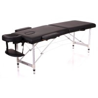 Kinefis Supreme folding aluminum stretcher - Two bodies and 60 cm width (Black color)