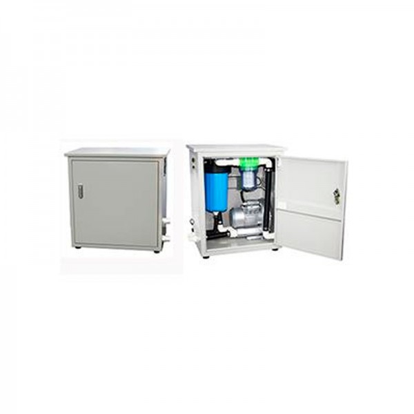 Dry suction dental equipment Technoflux two posts with enclosure