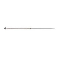 Silver Handle Acupuncture with Round Head Without Zenlong Guide 0.20X6.5 mm