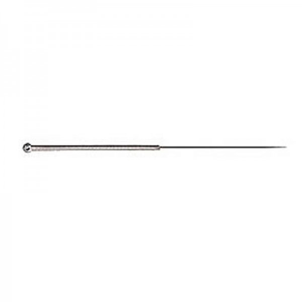 Needles Acupuncture with Silver Handle with Round Head without Guide Zenlong 0.30X25 mm