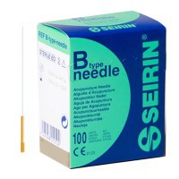 Seirin needles with Handle Plastic Type B 0.30x30 mm unguided (brown)