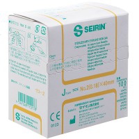 Needles Seirin J type with plastic handle 0.18x40 mm Guide (ivory)