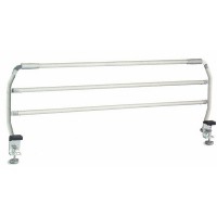 Folding rail with three bars: Prevents possible falls, adaptable to all types of beds (Pair)
