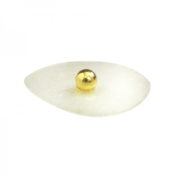 Gold-Plated Metallic Auriculotherapy Balls with Transparent Adhesive (300 units)