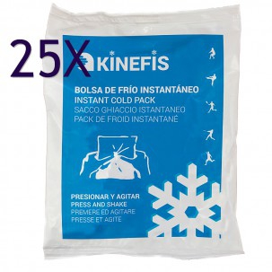 Pack 25 Units - Kinefis Cryo Therm Fast Instant Ice Bag (14x18 cm)