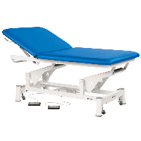 Bobath type Ecopostural electric stretcher: white crank for specialties