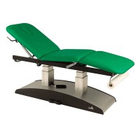 Ecopostural electric stretcher: Vertical elevation with two columns, three bodies and ergonomic facial hole (62 x 198cm)