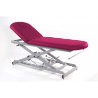 Hydraulic examination stretcher: two bodies, with straight rise without lateral displacement, roll holder and face cap (two models available)