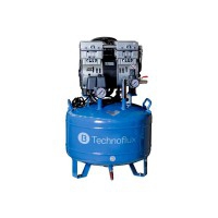 Technoflux compressor: 30 liters and a two-cylinder head Technoflux compressor: 30 liters and a two-cylinder head
