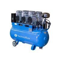 Technoflux 70-liter three-head six-cylinder compressor - includes timer