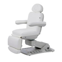 Tella high-end aesthetic stretcher chair: Electric with four motors, 90º rotation, folding armrests and integrated buttons and pedals