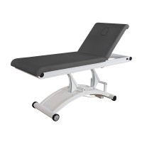 Cervic electric massage bed with two bodies: A motor to adjust the height, adjustable backrest, metal structure and facial cap