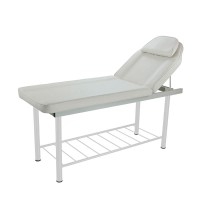 Coxi aesthetic stretcher: With fixed metal structure of two bodies and inclination of the mechanical backrest Coxi aesthetic stretcher: With fixed metal structure of two bodies and inclination of the mechanical backrest