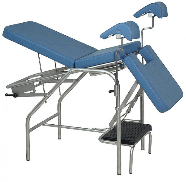 Stretcher for Gynecology with Trendelenburg. Fixed height (Stainless steel or epoxy enamelled)