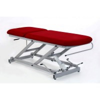 Hydraulic examination stretcher: two bodies with roll holder and face cap (two models available)