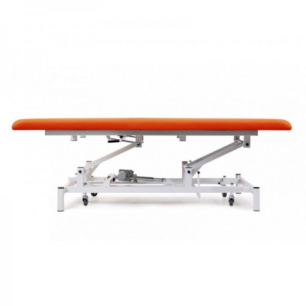 Bobath electric stretcher: one body, with adjustable height and retractable wheels Bobath electric stretcher: one body, with adjustable height and retractable wheels