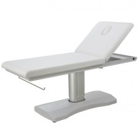 Hern beauty and massage table: Electric with two bodies and elegant design, integrated button panel to adjust height and roll holder included Hern beauty and massage table: Electric with two bodies and elegant design, integrated button panel to adjust height and roll holder included