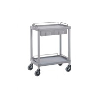 OK Farma5 cart: with two shelves and two drawers, protective railings and safety wheels OK Farma5 cart: with two shelves and two drawers, protective railings and safety wheels