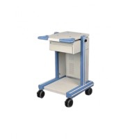 OK Farma6 cart: made of steel with two shelves and a drawer OK Farma6 cart: made of steel with two shelves and a drawer
