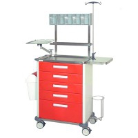 Stop trolley with one drawer, 5 drawers and work surface