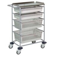 ISO basket trolley: Two medium baskets + two large baskets