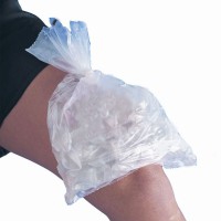 Clear Ice Bag: roll of disposable plastic bags for ice cubes (1000 units)
