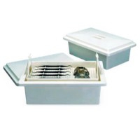 3 Liter Capacity Sterilization Bucket: Includes lid and tray for instrument sterilization