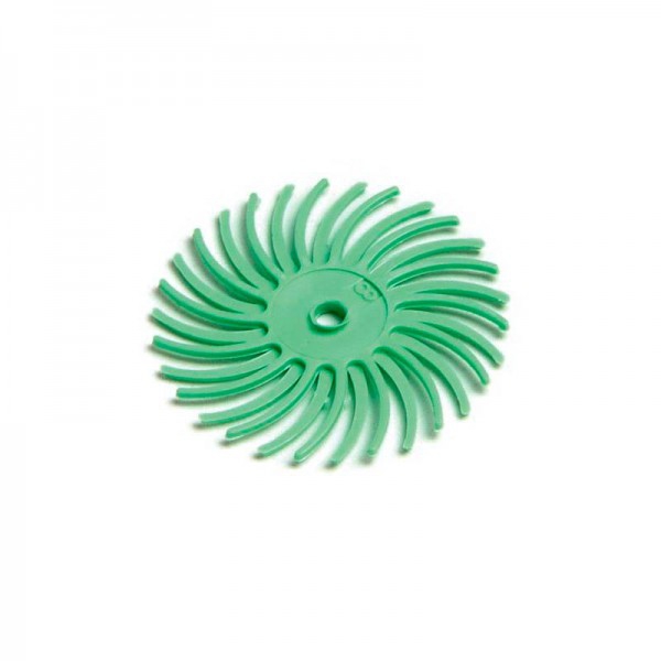 22 mm light green sunburst disc: grain of one micron dedeco (48 units)