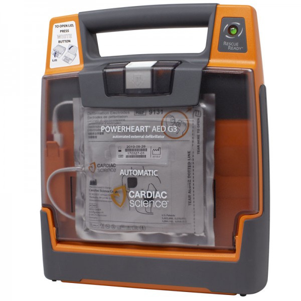 Powerheart G3 Elite semi-automatic defibrillator: simple and effective, it has RescueCoach technology