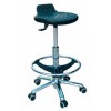 Kinefis Elite polyurethane stool: Backless, with footrest ring and 59 - 84 cm high height