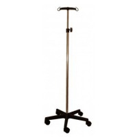 Kinefis serum support in chromed steel with base and two PVC hangers Kinefis serum support in chromed steel with base and two PVC hangers