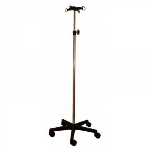 Kinefis serum support in chromed steel with base and four PVC hangers Kinefis serum support in chromed steel with base and four PVC hangers